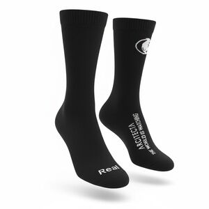 ARCITECTA The World is Watching Black Crew Socks